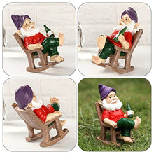 Load image into Gallery viewer, BESPORTBLE Garden Gnome Statue Lightweight Dwarf Ornaments Gnome Garden Ornaments