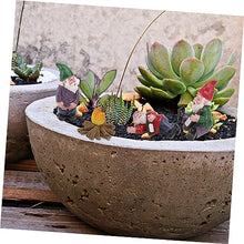Load image into Gallery viewer, POPETPOP 4pcs Miniature Resin Dwarfs Small Dwarf Garden Decor Personality Garden Ornaments Micro Landscape Adornment Perfect Present for Friends Families