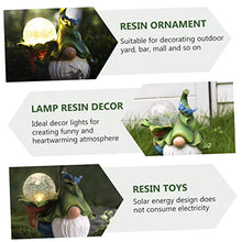 Load image into Gallery viewer, Toyvian 1PC Solar Energy Resin Old Man Decorative Lamp Unique Garden Decor Soft Lighting for Home Party present for Festivals and Holidays