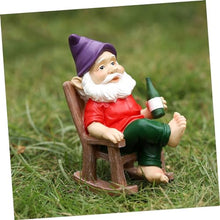 Load image into Gallery viewer, BESPORTBLE Outdoor Garden Gnome Dwarf Statue Resin Gnome Ornament Small Dwarf Ornament