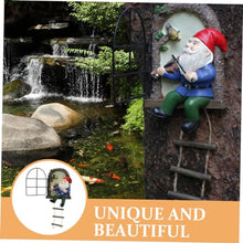 Load image into Gallery viewer, Happyyami Resin Garden Gnome Figurine Cute Gnome Decoration for Garden Lawn and Home Decor for Outdoor and Indoor Use