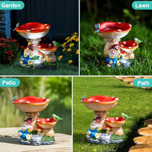 Load image into Gallery viewer, ZQQLITE Solar Gnome Statues Figurine Lights - Garden Lighting Outdoor Decorations, Gnome Sleeping Under Mushroom, Yard Art Lawn Ornaments for Porch Patio Balcony - Gnome Gifts for Women Mom