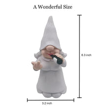 Load image into Gallery viewer, MINICAR Funny Garden Gnomes Statues Outdoor Decor Naughty Gnome Sculptures Yard Lawn Patio Decorations (Drinking Gnome Female)