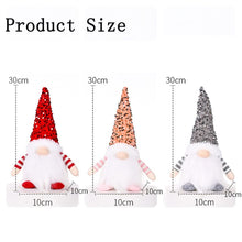 Load image into Gallery viewer, 3PCS Light Up Gonks Christmas Decoration, Christmas Gonks With Light, Swedish Santa Gnome with Glittery Hat Swedish Inspired Gnomes, Gonk Elf Christmas for Indoor Decoration Holiday Decor (3PCS)