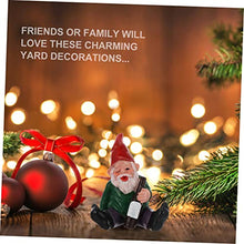 Load image into Gallery viewer, SUPVOX Lovely Dwarf Gnome Statue Resin Craft Miniature Cartoon Garden Ornament for Lawn Moss Succulent Decoration Cute Funny Sitting Drunken Figure for Outdoor and Home Display