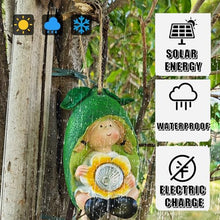 Load image into Gallery viewer, FLJZCZM Solar Hanging Garden Gnome Decor – Lemon, Dragonfruit & Flower(3 Style) Resin Outdoor Gnomes for Yard & Outsides (Daylight Charging/Night Glow)