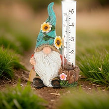 Load image into Gallery viewer, The Bridge Collection Cute Garden Gnome Rain Gauge (Green)
