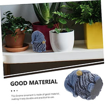 Load image into Gallery viewer, Happyyami Resin Gnome Statue for Garden Decoration Charming Dwarf Figurine Hat Unique Home Ornament for Christmas and Year Outdoor Decor