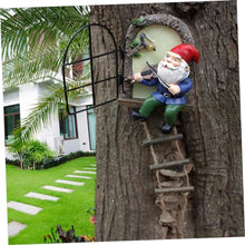 Load image into Gallery viewer, Happyyami Resin Garden Gnome Figurine Cute Gnome Decoration for Garden Lawn and Home Decor for Outdoor and Indoor Use