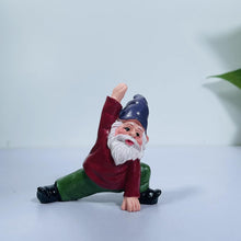 Load image into Gallery viewer, Wetufin - 4pcs Funny Yoga Gnome Garden Gnome Statues Yoga Decoration Gnome Resin Sculpture Decorations Novelty Gift for Desk Indoor Outdoor Yard Patio Lawn Figurines Landscape Decor