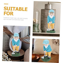 Load image into Gallery viewer, POPETPOP Gnome Garden Decor Realistic Golfing Dwarf Lawn Gnome Sculpture Fine Craftsmanship