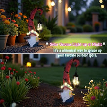 Load image into Gallery viewer, Solar Outdoor Figurine Lights Gnome Garden Decor Statue with LED Flowers & Lantern, Glowing Fairy Yard Decorations for Outside Patio Yard Front Porch, Housewarming Home Decor Gifts Thanksgiving