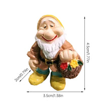 Load image into Gallery viewer, 14PCS Garden Gnome Fairy Garden Gnome Statue Mini Dwarf Elf Resin Sculpture Potted Micro Landscape