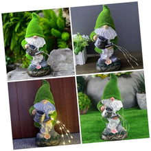 Load image into Gallery viewer, Ciieeo Solar Lawn Gnome Lamp Compact Gnome Statue for Garden Decor Energy Saving Solar Powered Light for Outdoor Use for Flower Beds Patios Present for Friends