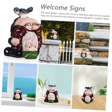 Load image into Gallery viewer, Cabilock 2pcs Funny Garden Gnomes Statues Resin Welcome Decorations for Home Cute Inverted Gnome Figurines for Outdoor Patio Unique Idea