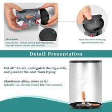 Load image into Gallery viewer, Christmas Gnomes with Sleighs and Snowflakes Smoking Cup Ashtray Smokeless Ash Tray Portable Smokeless Ashtray, Covered Ashtrays Cigarettes Car