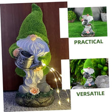 Load image into Gallery viewer, Ciieeo Solar Lawn Gnome Lamp Compact Gnome Statue for Garden Decor Energy Saving Solar Powered Light for Outdoor Use for Flower Beds Patios Present for Friends