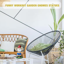 Load image into Gallery viewer, Weightlifting Gnome Statue - Garden Dwarf Ornament with Dumbbell Design, Creative Fitness Figurine | Resin Gnome Sculpture with Vivid Expression for Lawn, Backyard, Terrace, Indoor Home or Outdoor