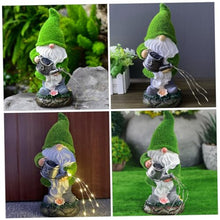 Load image into Gallery viewer, Cabilock Solar Powered Gnome Lamp Decorative Garden Gnome Ornament Resin Solar Light for Outdoor Lawn Creative Decor for Garden Parties and Events