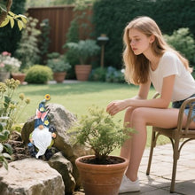 Load image into Gallery viewer, Ceprznvey Gnomes Garden Statues Decor, Solar Gnomes Outdoor Resin Figurines with Soft Lighting, Weather-Resistant Lawn Ornaments for Yard Patio Porch Garden Backyard Decor