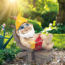 Load image into Gallery viewer, Lesser & Pavey Naughty Gnome Sunbather 8" Gnomes Behaving Badly Figurines Statues For Home Decor | Ideal Ornaments Friendship Gifts For Women & Men | Lovely Table Centerpiece & Living Room Accessories