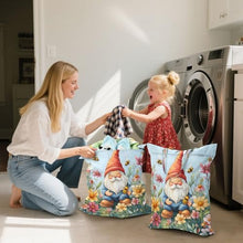 Load image into Gallery viewer, Quteprint 2 Pcs Large Travel Laundry Bags with Handle, Garden Flowers Gnome Bees Waterproof Reusable Wet Dry Bag, Lightweight Dirty Clothes Organizer for Beach, Camping, Gym, Travel & Home