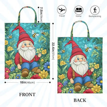 Load image into Gallery viewer, Quteprint 2 Pcs Large Travel Laundry Bags with Handle, Garden Gnome Bees Flowers Waterproof Reusable Wet Dry Bag, Lightweight Dirty Clothes Organizer for Beach, Camping, Gym, Travel & Home