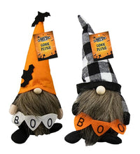 Load image into Gallery viewer, CFMOFFERS Halloween Decoration Gnomes Gonk Bat Plush Handmade Swedish Tomte Scandinavian Ornaments for Home Ornament Halloween Ghost Toy Window Shelf Desk Decor Pumpkin Bat Spider Hat Gonks 2 Pack
