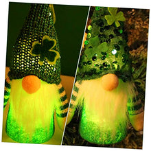 Load image into Gallery viewer, Ciieeo 4sets Patrick's Day Gnome Decorations Plush Garden Gnomes Ornaments for Outdoor Decor 2pcs*4