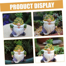 Load image into Gallery viewer, SUPVOX Resin Garden Gnome Figurine Durable Fading Lawn Ornament Cute Cartoon Gnome Statue for Outdoor Patio Garden Pathway Decoration