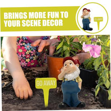 Load image into Gallery viewer, Happyyami 1set Garden Gnome Figurine Funny Resin Dwarf Statues for Outdoor Decoration Adorable Garden Supplies for Lawn and Patio Creative Landscape Art Decor