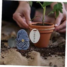 Load image into Gallery viewer, Happyyami Resin Gnome Statue for Garden Decoration Charming Dwarf Figurine Hat Unique Home Ornament for Christmas and Year Outdoor Decor