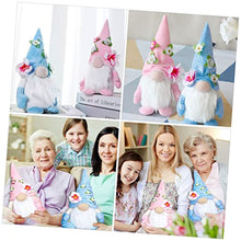 Load image into Gallery viewer, OUNONA 3pcs Gnome Ornaments Mother's Day Gnome Doll Plush Spring Decorative Garden Doll Festival Adornment
