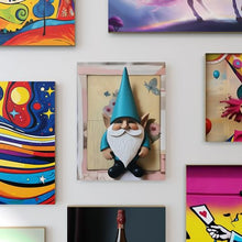 Load image into Gallery viewer, emmena - Small Gnome Painting - Vintage Collage Style - 18 x 24 cm