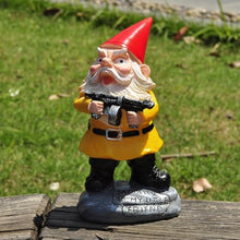 Load image into Gallery viewer, MOOCOCO Funny Garden Gnome Statue, Naughty Gnomes Statues Figurines for Outdoor Lawn & Yard Home Decorations, Gnomes Figurine Sculpture Resin Ornaments (W03)
