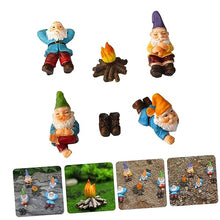 Load image into Gallery viewer, POPETPOP 3 Sets Quirky Garden Gnomes Resin Miniature Yard Decorations Unique Gnome Crafts for Outdoor Christmas Decor