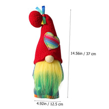 Load image into Gallery viewer, Cabilock High Hat Plush Doll Garden Gnome Ornament for Fairy Garden Micro Gnome Figurines Christmas Plush Doll Ornaments Miniature