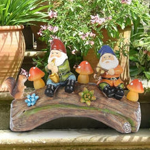 Load image into Gallery viewer, Solar Gnomes Decor for Outside - Solar Light-Up Garden Sculptures,Resin Squirrel Gnomes Figurine, Decorations with Solar Outdoor Lights for Holiday Housewarming