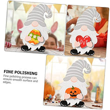 Load image into Gallery viewer, OUNONA 1set Wooden Gnome Decor Removable Accessories for Christmas Halloween Independence Day Desktop Ornament for Home Bar and Restaurant