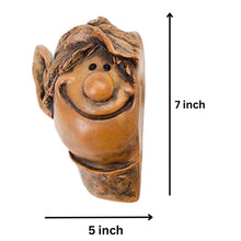 Load image into Gallery viewer, Garden Mile® Novelty Elf Tree Peeker Hugger Faces Resin Garden Ornaments Sculptures Fairy Garden Gnome Tree Lawn Yard Art Home Outdoor Decoration Weatherproof