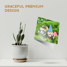 Load image into Gallery viewer, 1 x Greeting Card Garden Gnome Men - Blank Birthday Celebration Anniversary #14596