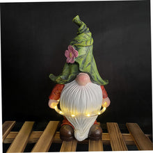 Load image into Gallery viewer, Happyyami Solar Garden Dwarf Statue Outdoor Resin Lawn Lamp Unique Lighting Atmosphere Energy-Saving Solar Powered Design for Decoration and Landscape Enhancement
