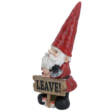 Load image into Gallery viewer, AB Tools Gnome with Leave Sign Figurine Statue House Decor Ornament Garden Yard
