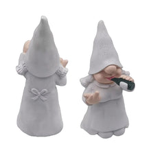 Load image into Gallery viewer, MINICAR Funny Garden Gnomes Statues Outdoor Decor Naughty Gnome Sculptures Yard Lawn Patio Decorations (Drinking Gnome Female)