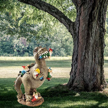 Load image into Gallery viewer, Dinosaur Food Gnomes Garden Statues, Garden Dinosaur Statue, Funny Gnomes Resin Statue Sculpture, Happy Garden Gnome Decoration Garden Sculpture, Outdoor Yard Art Decoration Lawn Decoration (L)