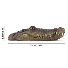Load image into Gallery viewer, Rehomy Pond Floating Alligator Head Decoy Pool Accessories Detailed Fake Alligator Head for Pond Decoration and Protection (01)