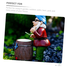 Load image into Gallery viewer, Uonlytech Resin Beard Gnome Statue Charming Decorative Gnome Figurine for Garden Lawn and Indoor Use Home Supply for Unique Tabletop Ornament and