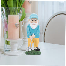 Load image into Gallery viewer, Sosoport Golf Gnome Statue Resin Garden Decor Gnome Ornaments Outdoor Statue for Yard