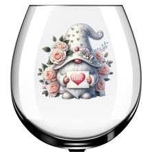 Load image into Gallery viewer, x12 Floral Gnome Gonk Valentine's Day Vinyl Decal Stickers Colour df830