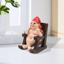Load image into Gallery viewer, Jinkoozz Garden Gnome, Funny Resin Outdoor Naked Gnome Decor Statue, Naughty Sunbathing Naked Beach Pool Statue, Gnomes Ornament for Fish Tank Aquarium Home Garden Indoor Outdoor Lawn - 4.25 Inch